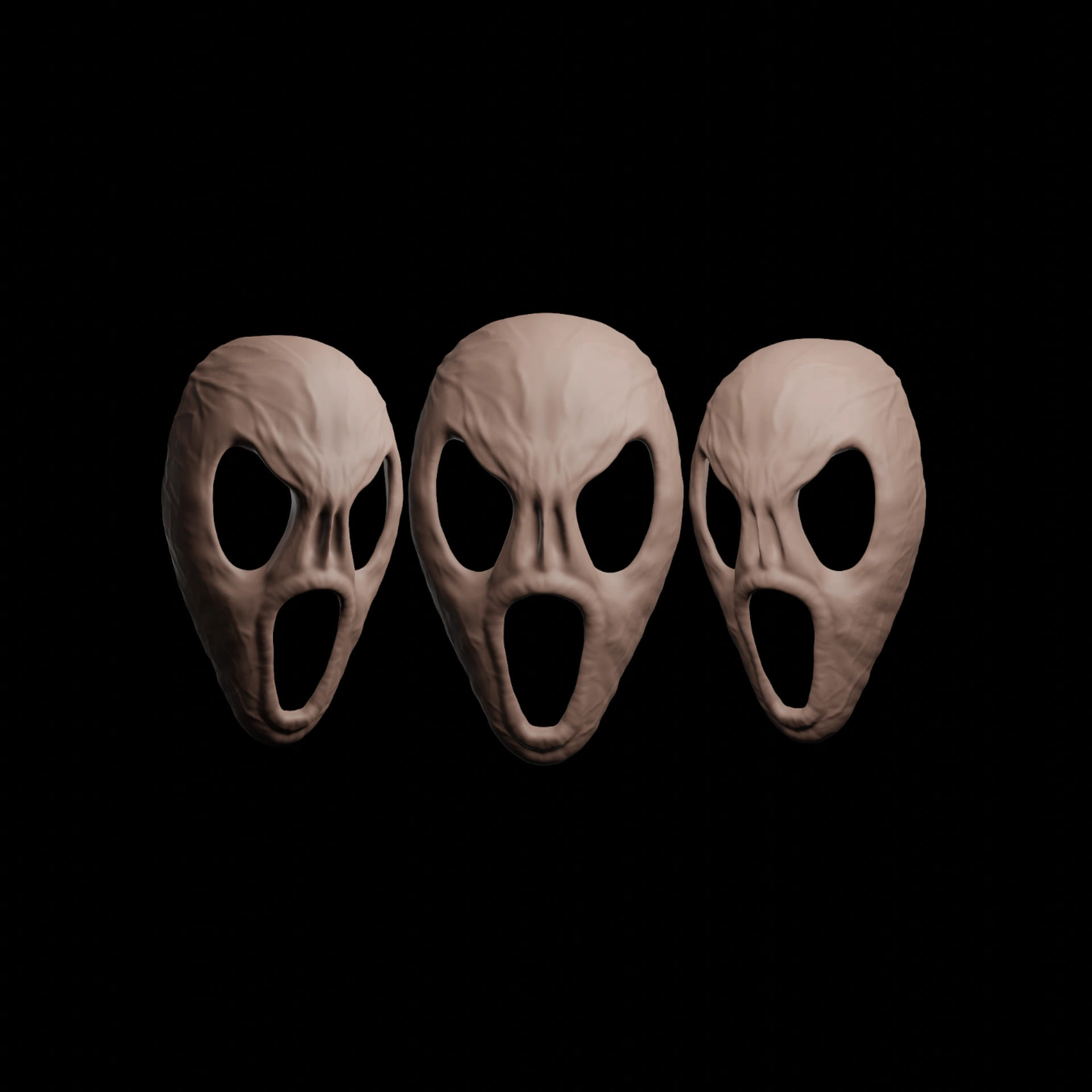 Mặt nạ quái vật la hét cho Halloween