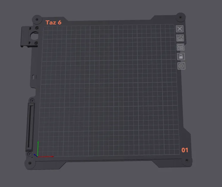 Mô hình bề mặt in 3D Taz 6 cho Orca Slicer