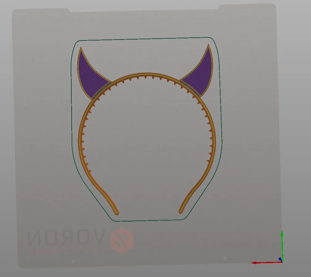 Băng đô tóc với sừng cho trang phục Halloween