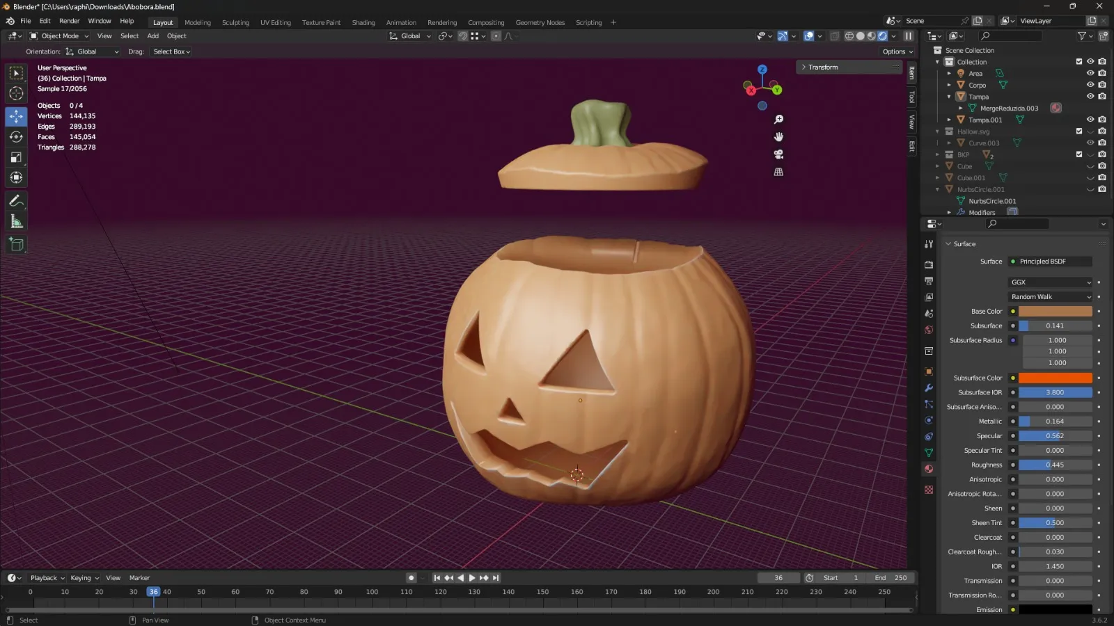Hộp kẹo bí ngô 3D quét bằng Revopoint Pop 3