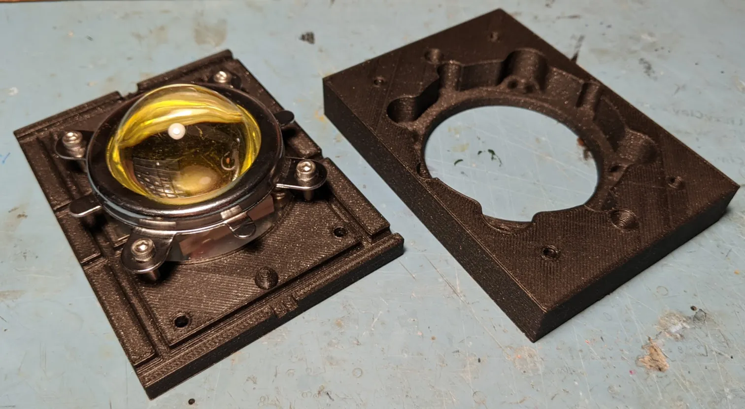 Vỏ đèn LED lớn 100W với ống kính và phản xạ tách biệt