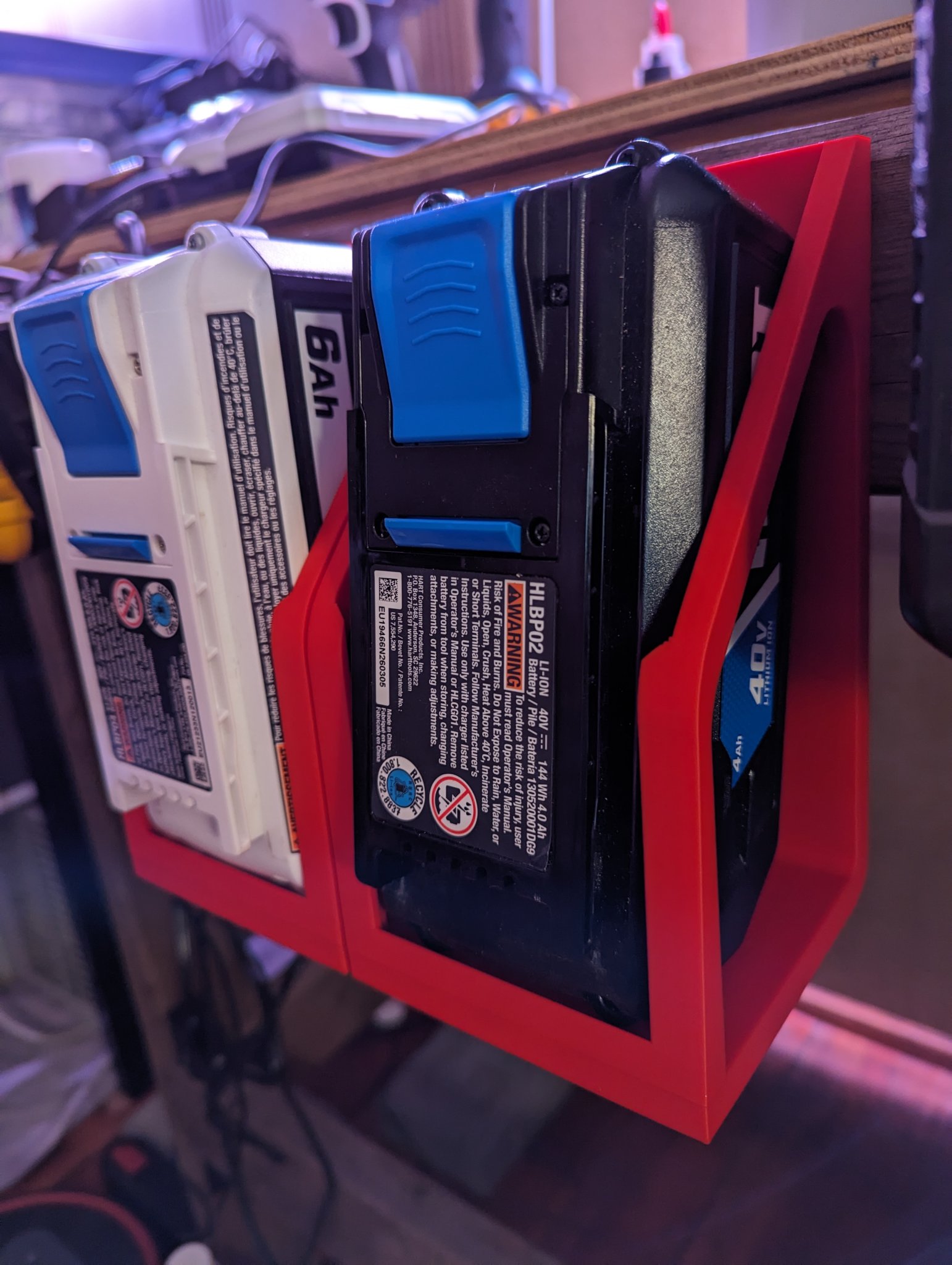 Giá đỡ pin Hart 6AH 40V với thiết kế cải tiến