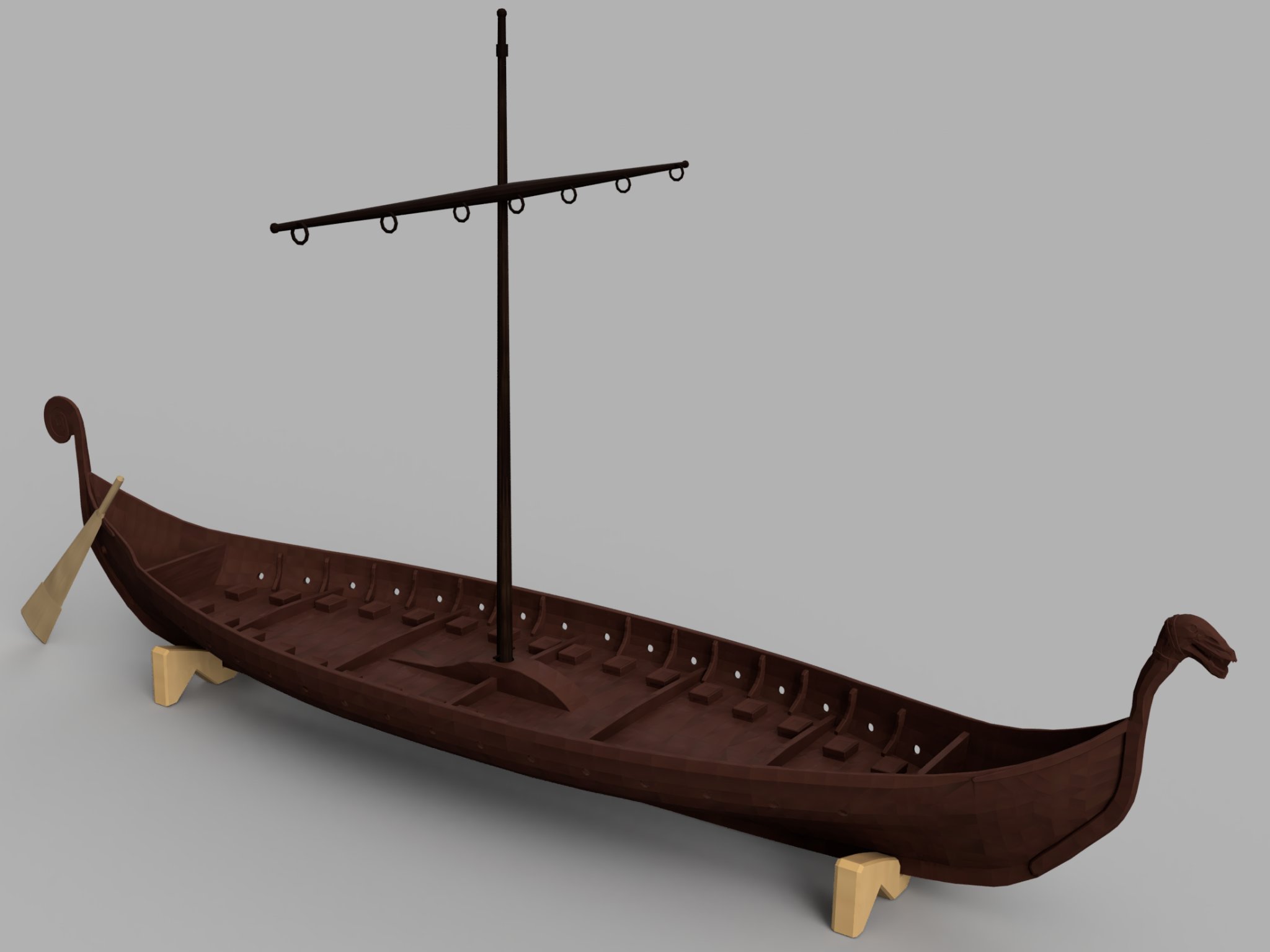 Tàu Longship Valheim cho mô hình in 3D