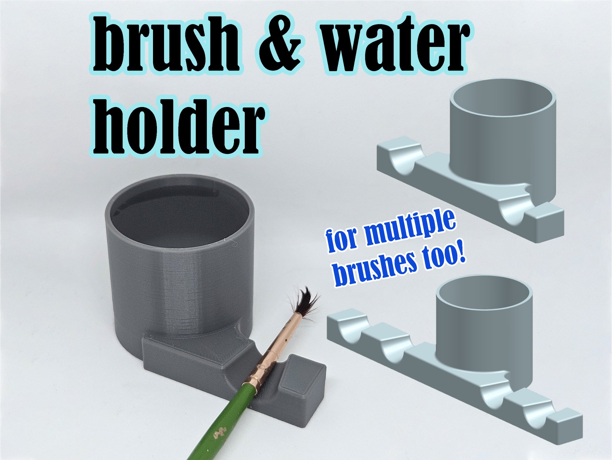 Giá đỡ cọ vẽ và nước đa năng cho nghệ thuật vẽ tranh