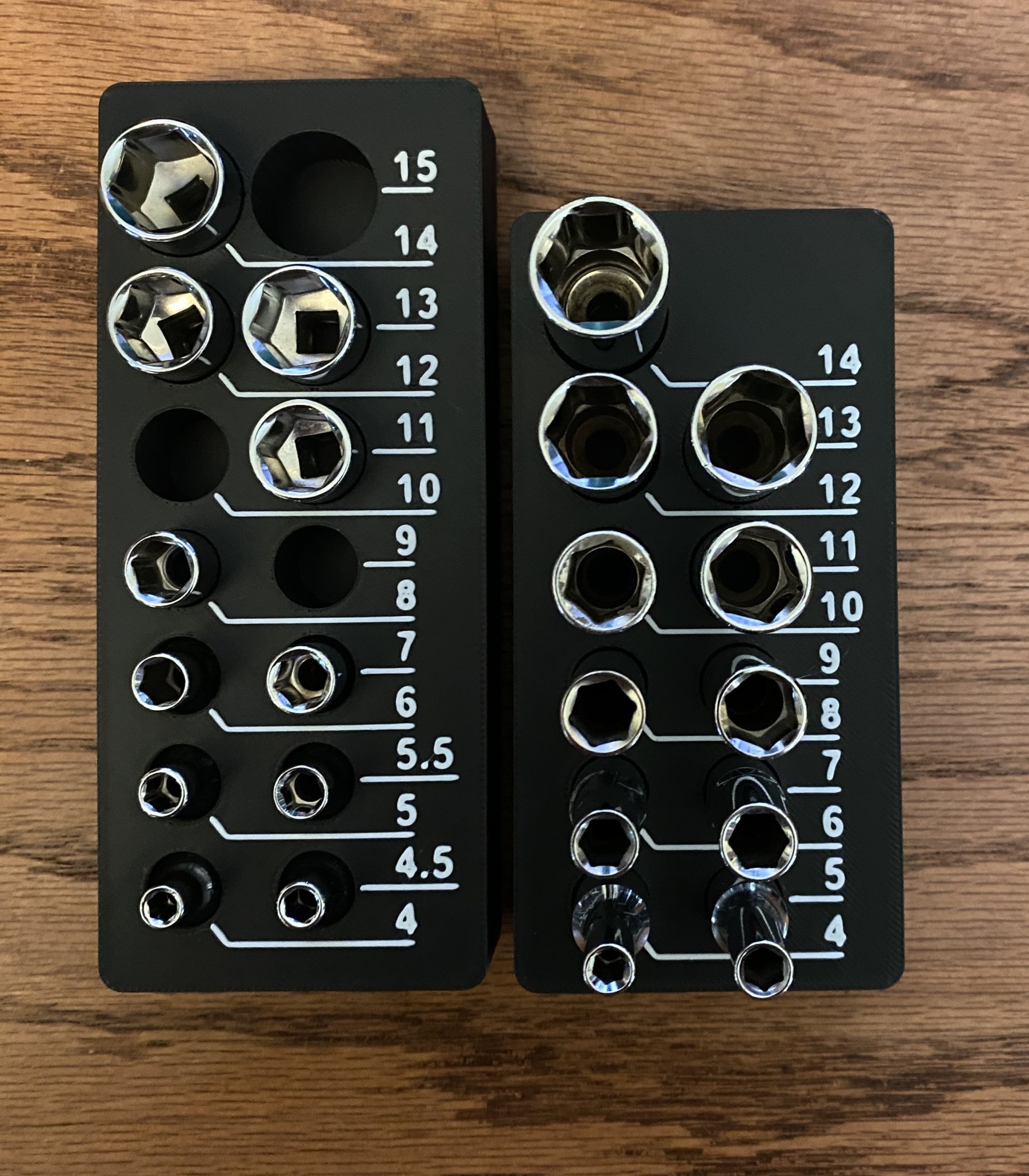 Giá đỡ socket 1/4" cho bộ dụng cụ cơ khí Gridfinity