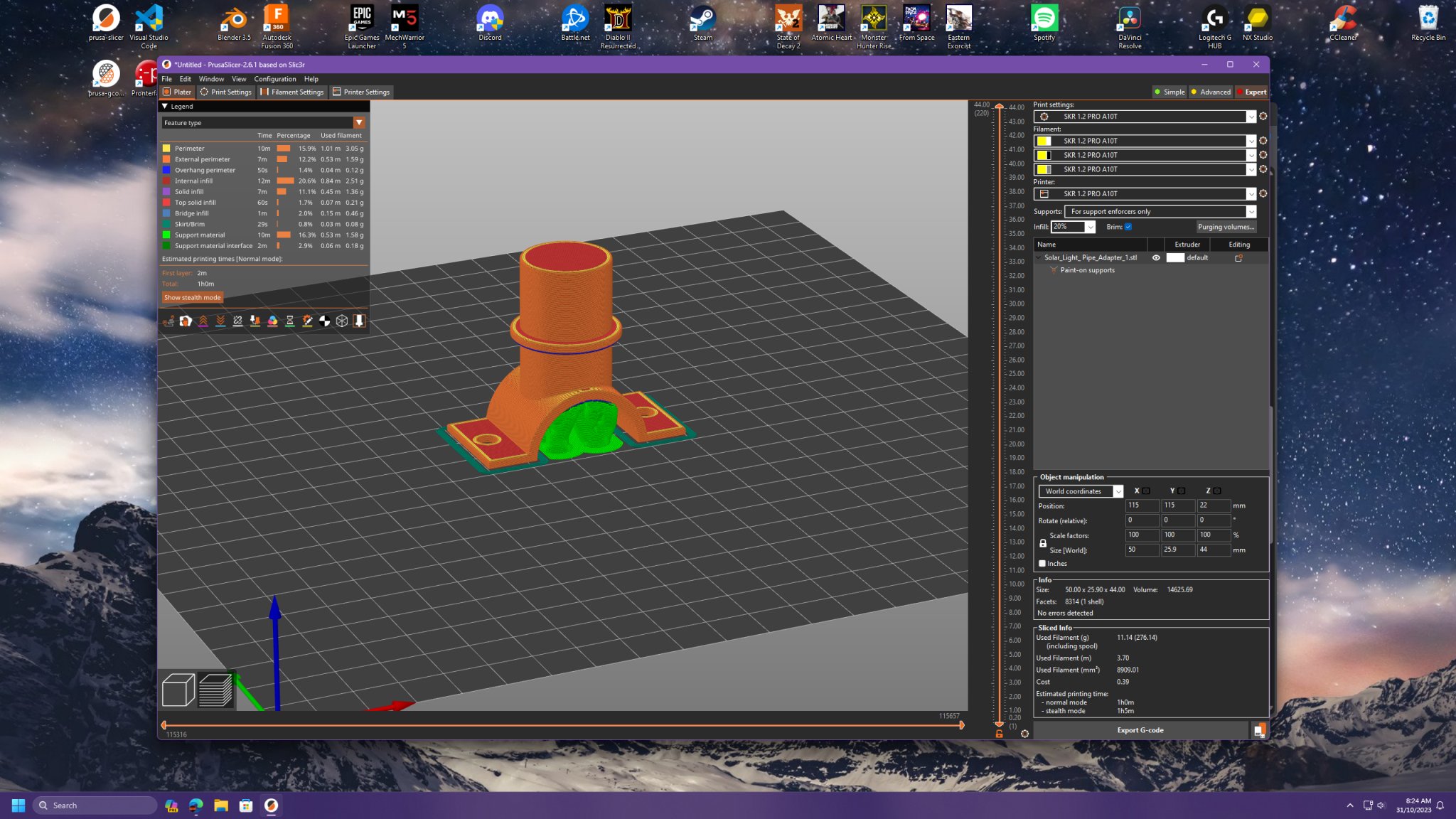 Bộ chuyển đổi ống ánh sáng mặt trời cho dây phơi quần áo