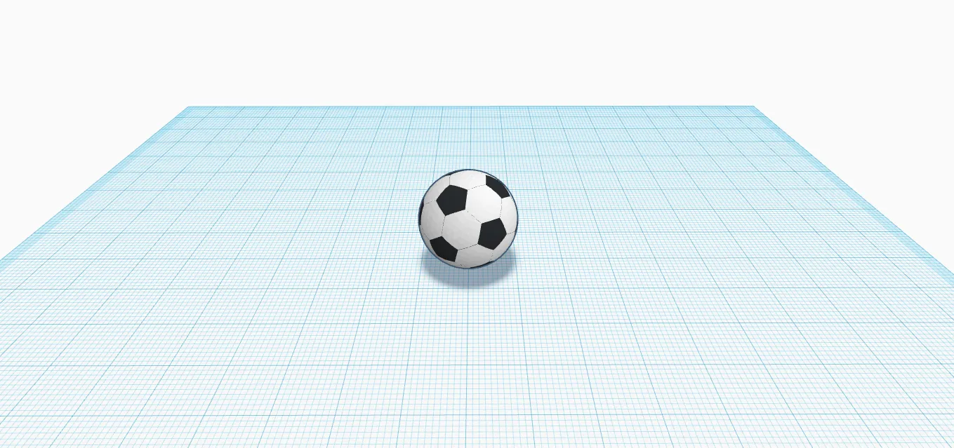 Quả bóng đá Tinkercad cho máy in 3D