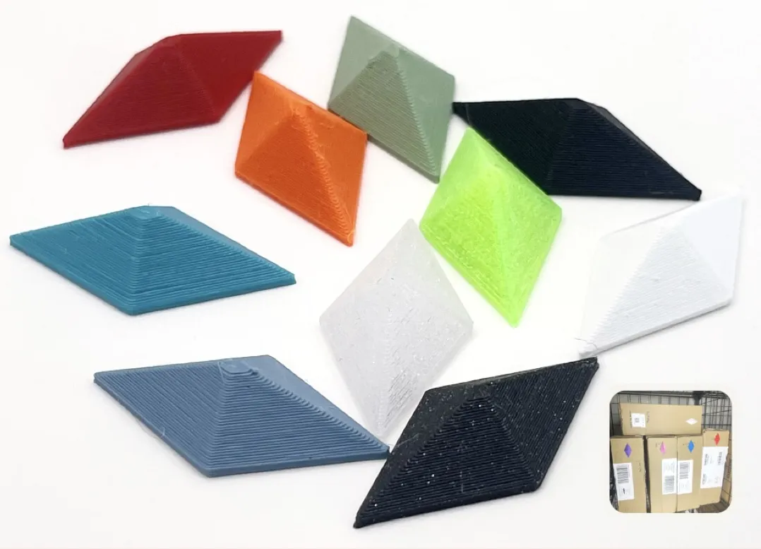 Mẫu màu filament hình thoi in 3D nhanh 10 phút