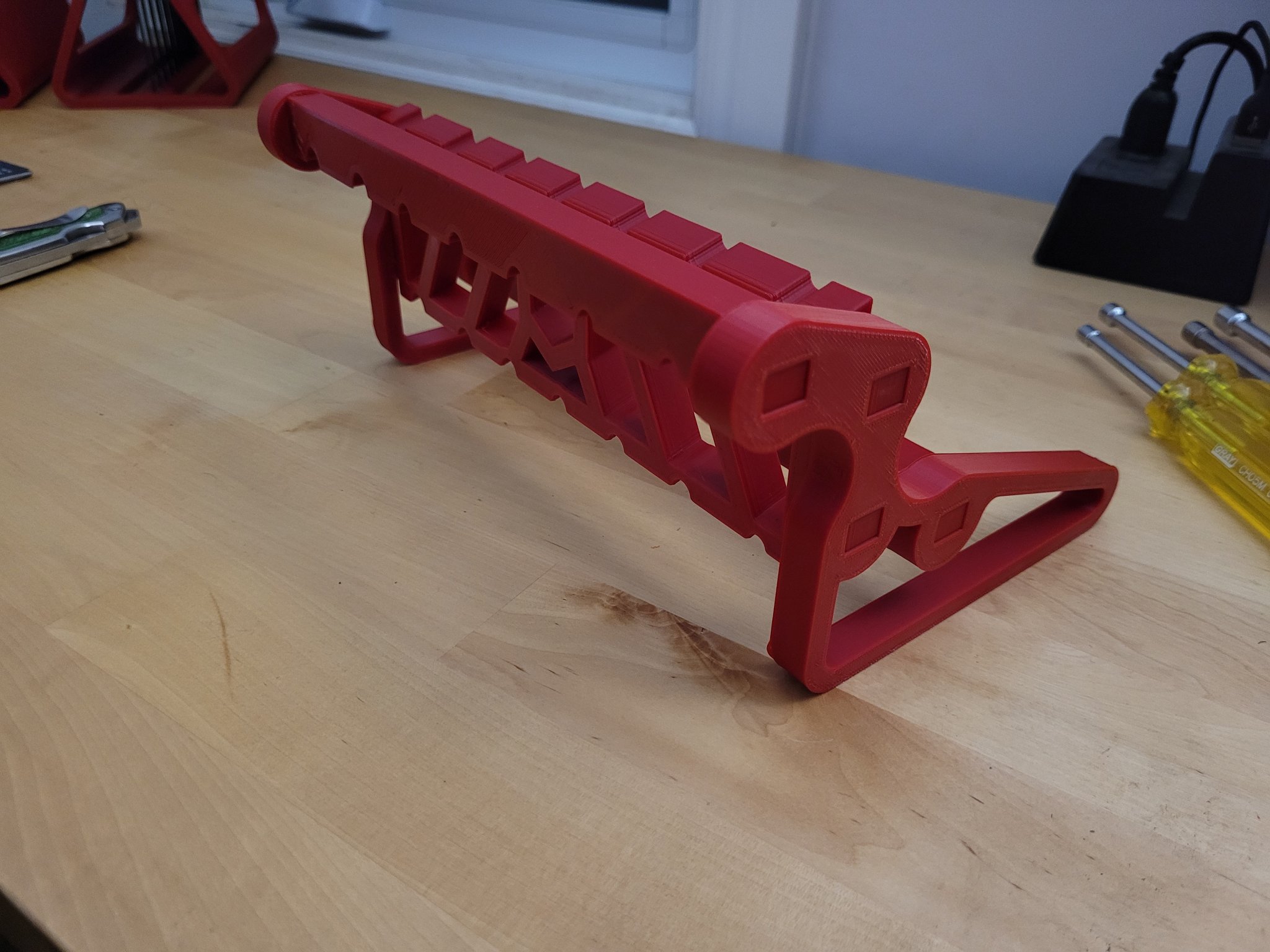 Giá đỡ dụng cụ vặn đai ốc 14 món cho cả bộ mét và inch