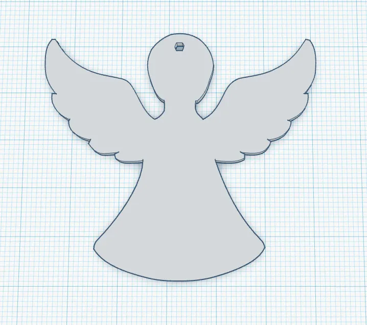 Món quà trang trí Thiên Thần Giáng Sinh dễ in