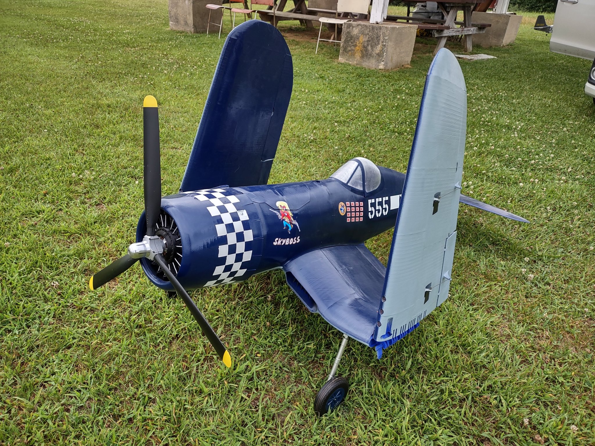 Đế thu hồi cho máy bay RC 3DLabPrint Corsair 1.9m