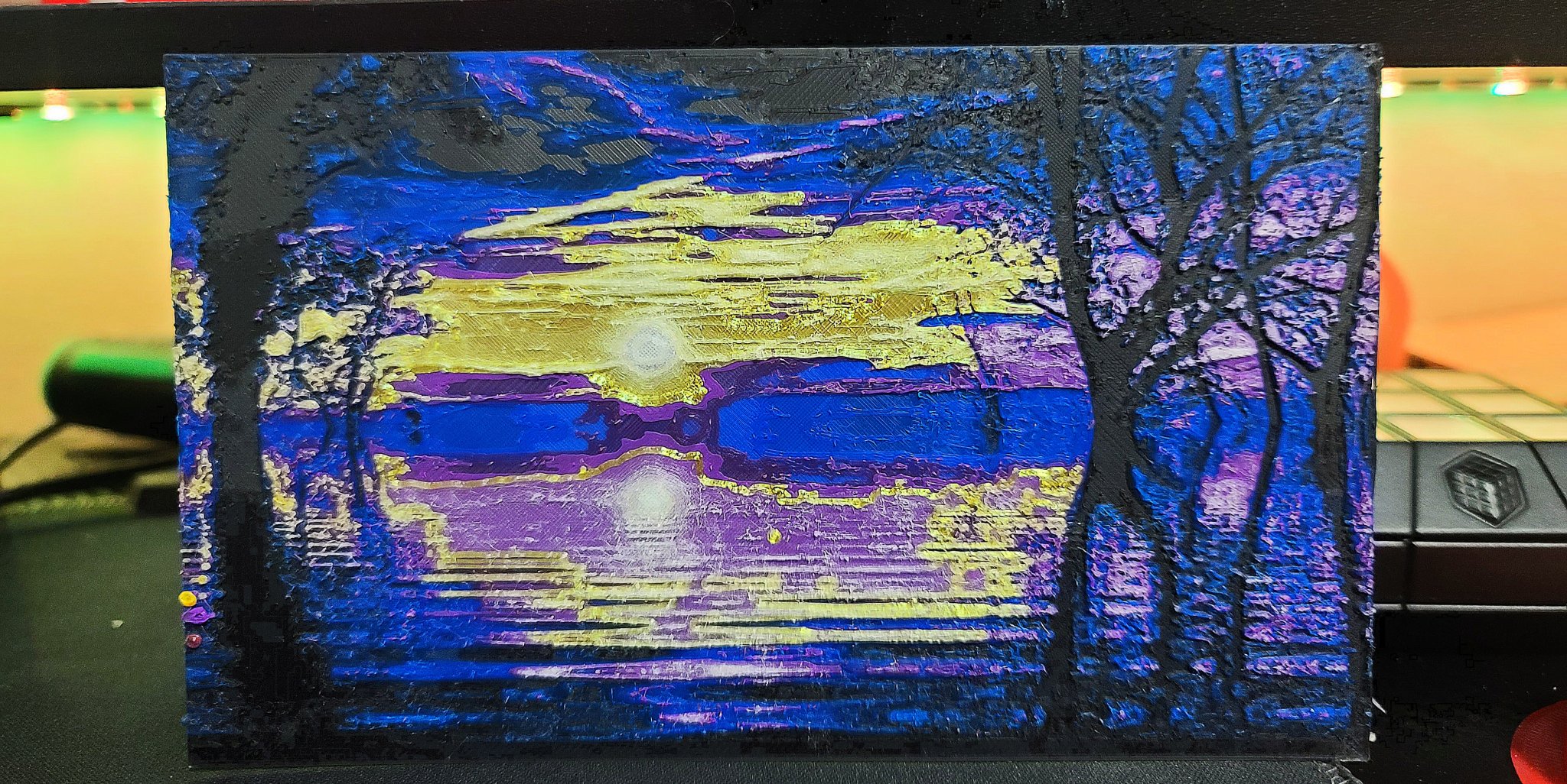 Hồ Sunset trong bộ sưu tập GITD với hiệu ứng phát sáng