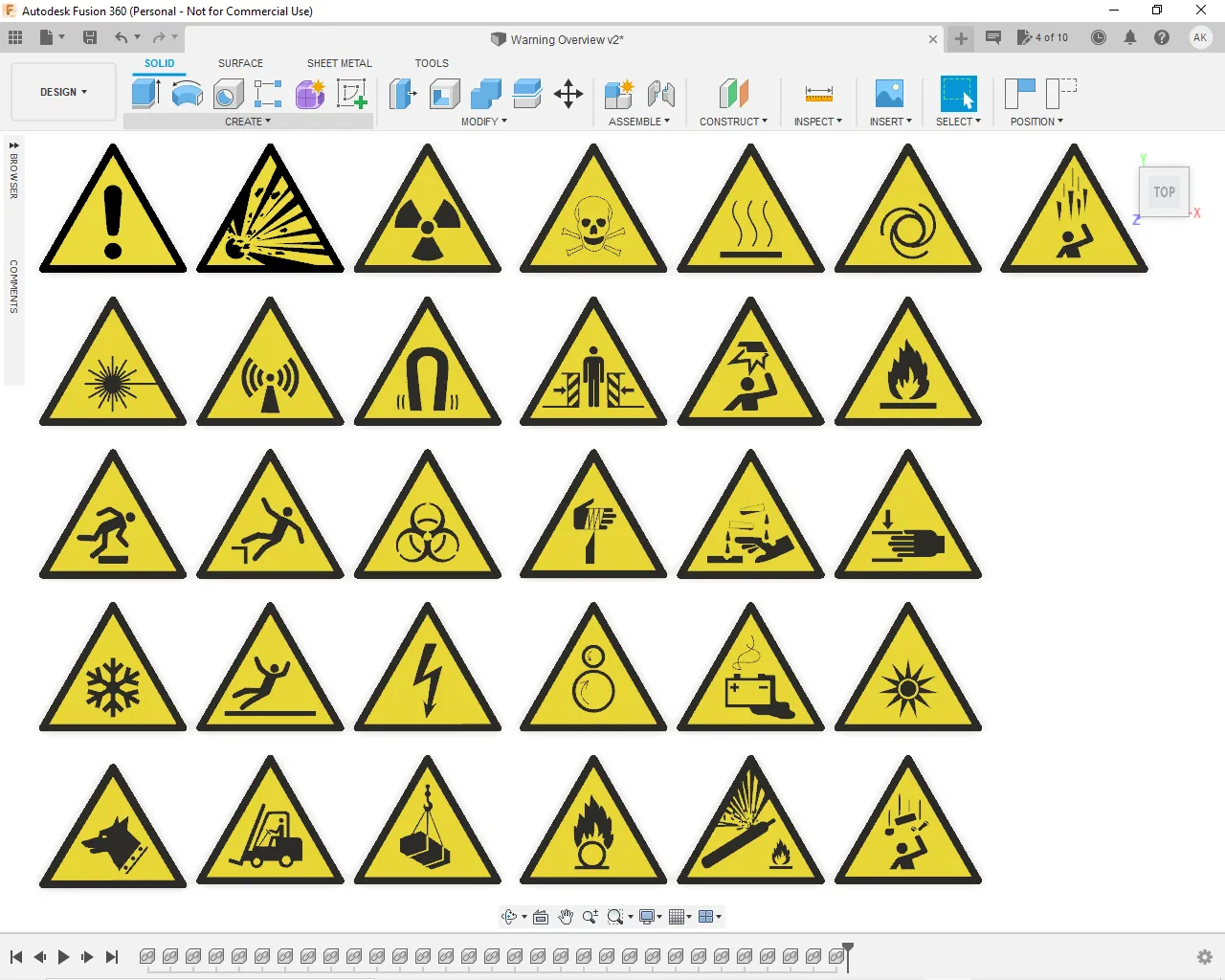 Bộ sưu tập biểu tượng cảnh báo theo tiêu chuẩn ISO 7010