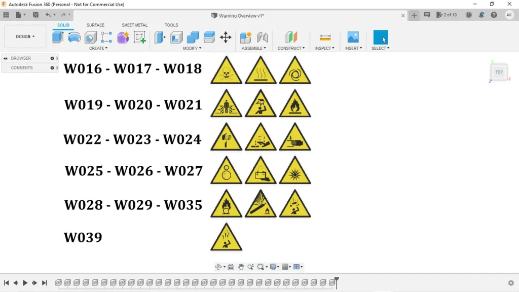 Bộ sưu tập biểu tượng cảnh báo theo tiêu chuẩn ISO 7010