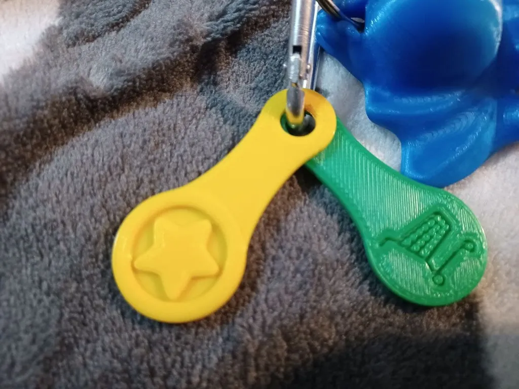 Đồng xu khóa xe đẩy siêu thị kích thước nhỏ cho Vương quố...