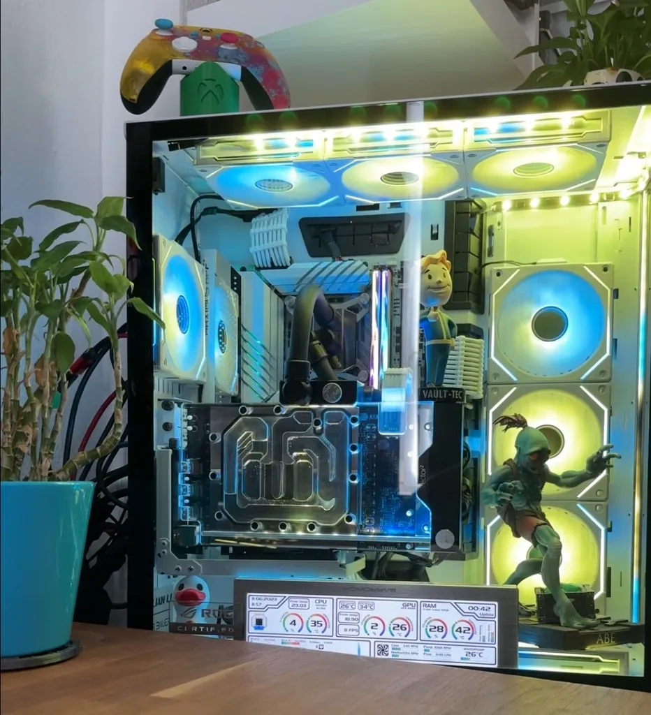 Bảng mặt Lian-Li O11 Dynamic XL cho cáp và làm mát nước