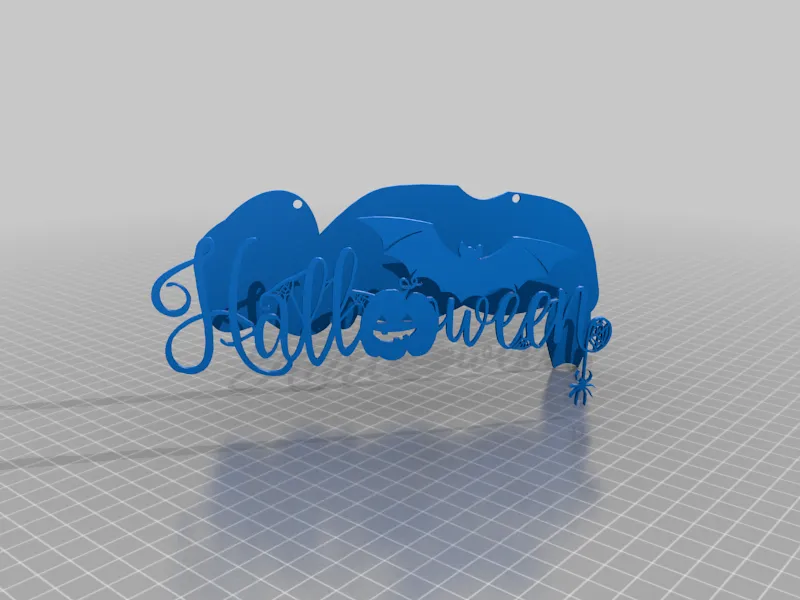 Biển hiệu Halloween với hình dơi trang trí