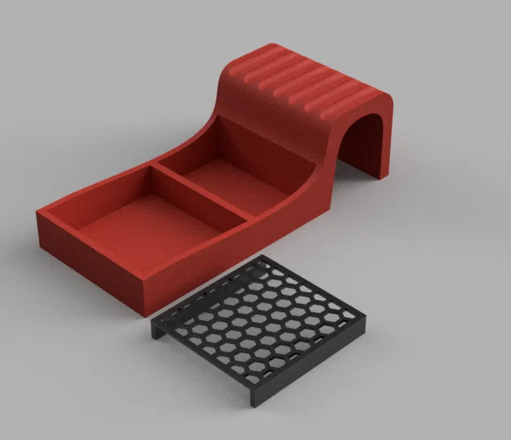 Giá đỡ cọ vẽ với khay hứng và bộ lọc lưới