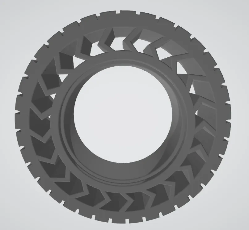 Bánh xe in TPU không lốp cho Trampa Hubs