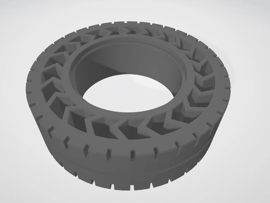 Bánh xe in TPU không lốp cho Trampa Hubs