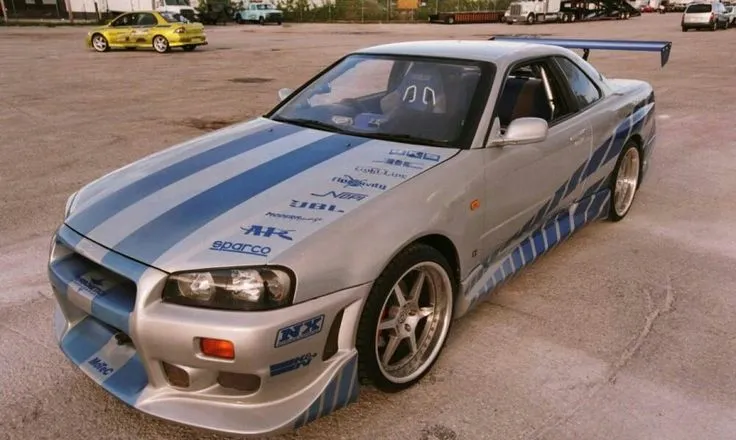 Móc khóa hình xe Nissan Skyline R34 độc đáo