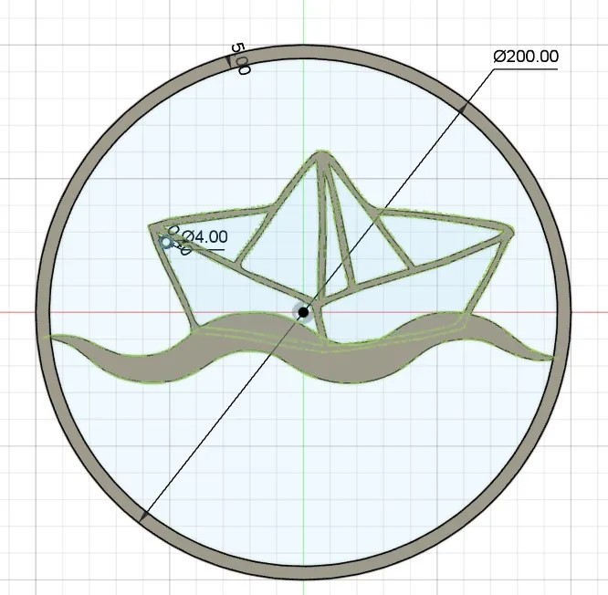 Trang trí treo tường - Thuyền giấy