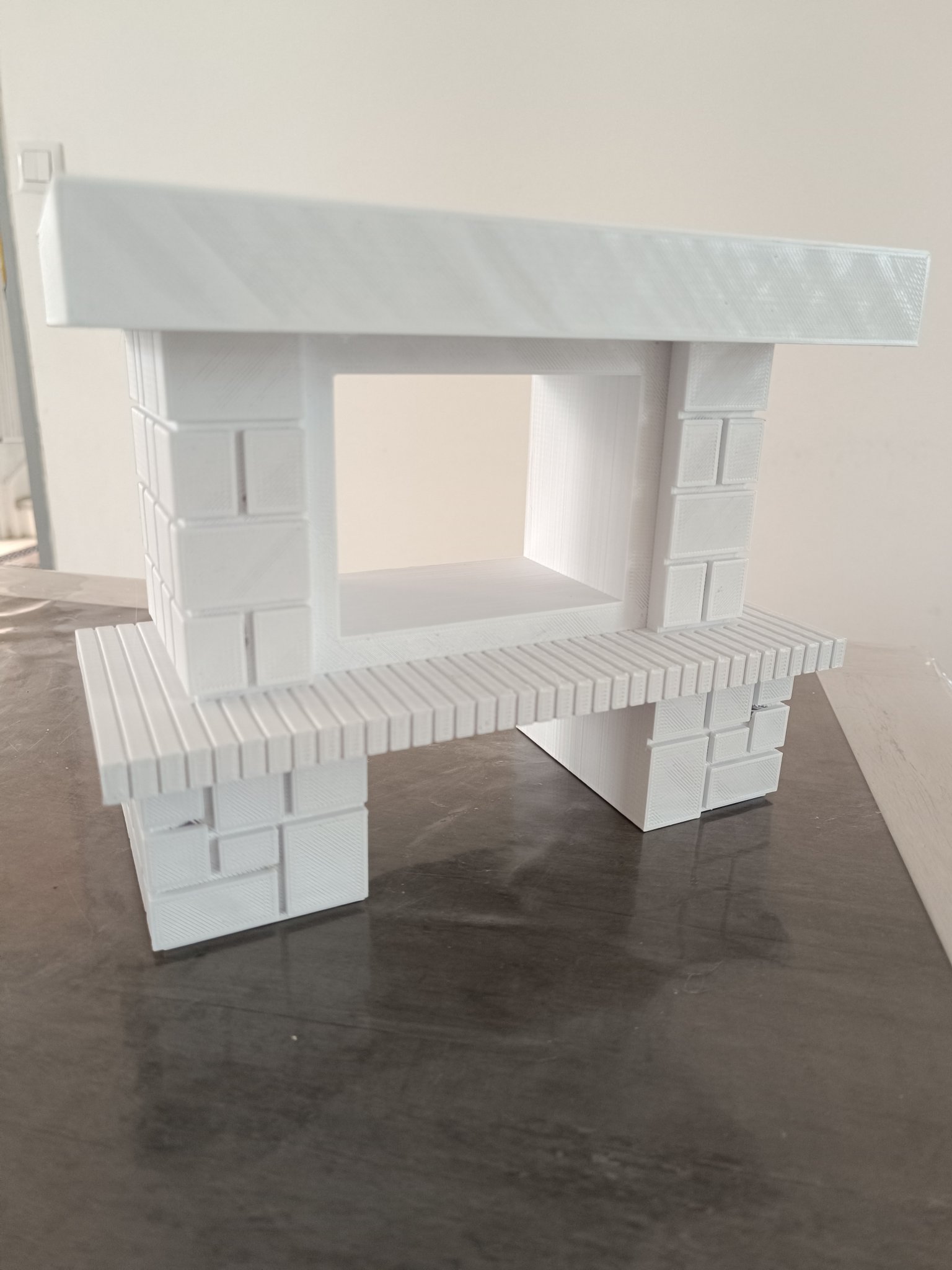 Lò sưởi cho nhà Barbie tỷ lệ 1/6