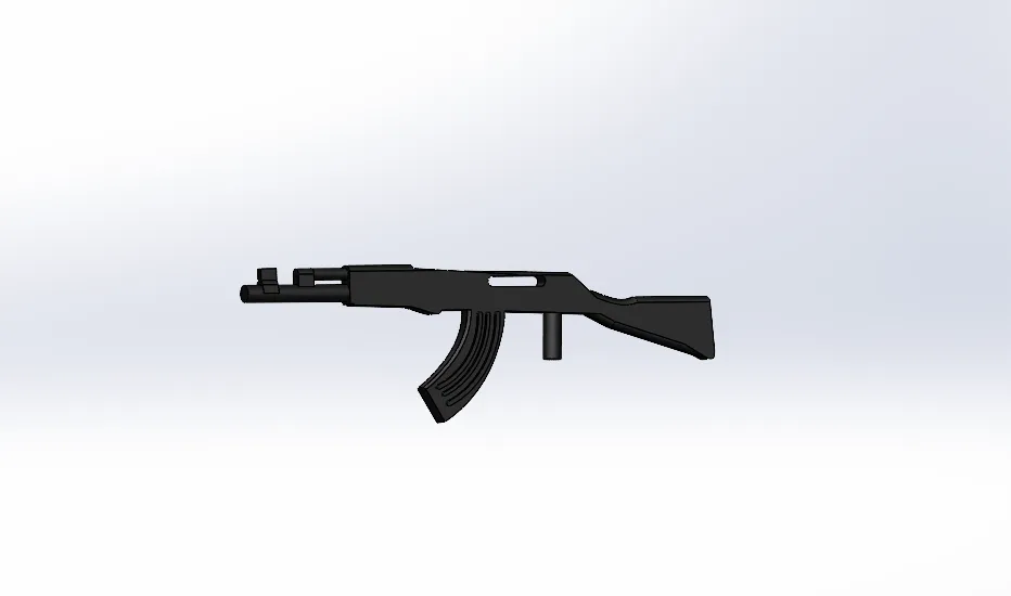 Mô hình súng AK-47 bằng lego nhỏ gọn và dễ lắp ráp