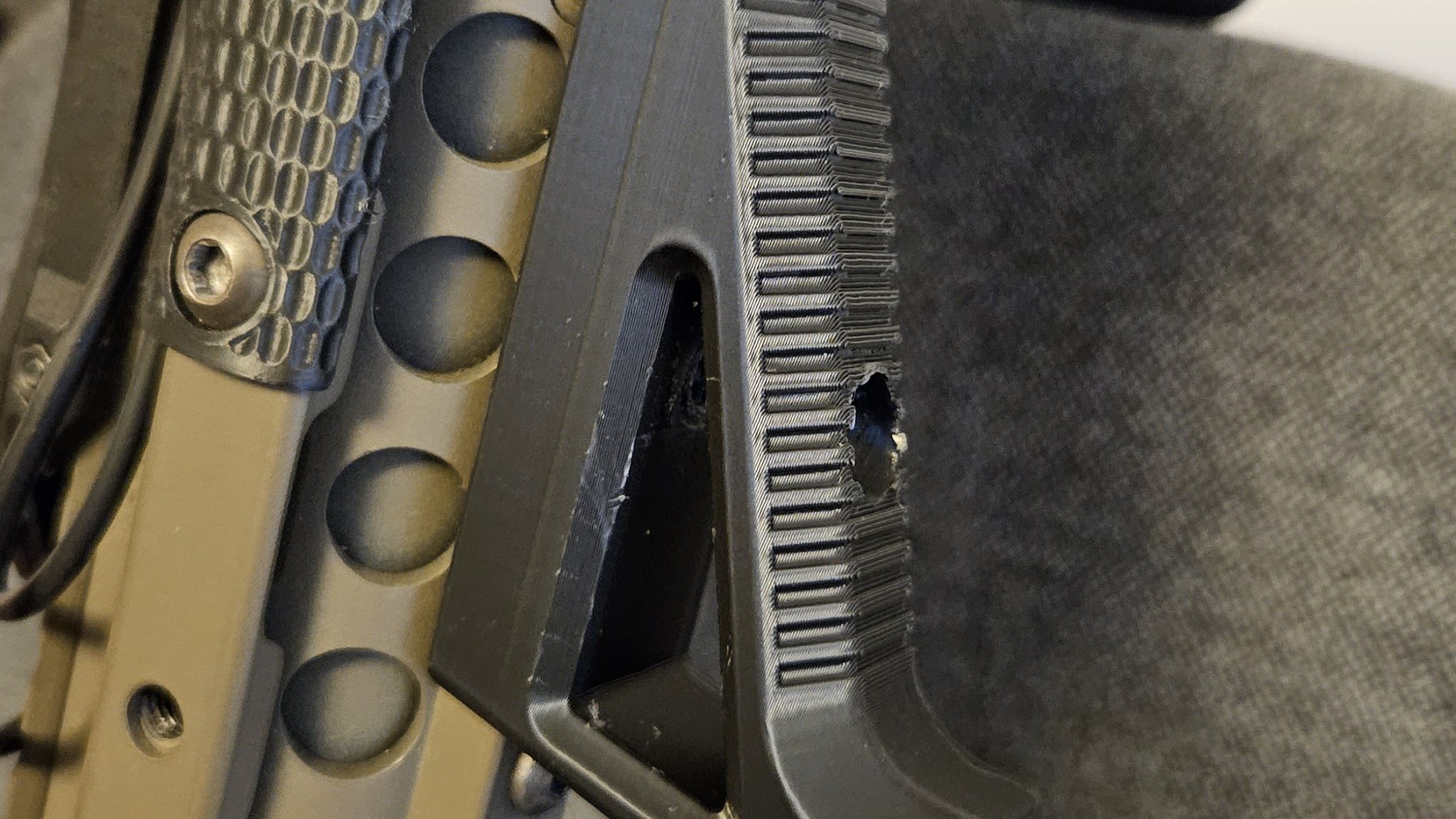 Tay cầm nghiêng KAC URX lắp trực tiếp trên ray 3.1