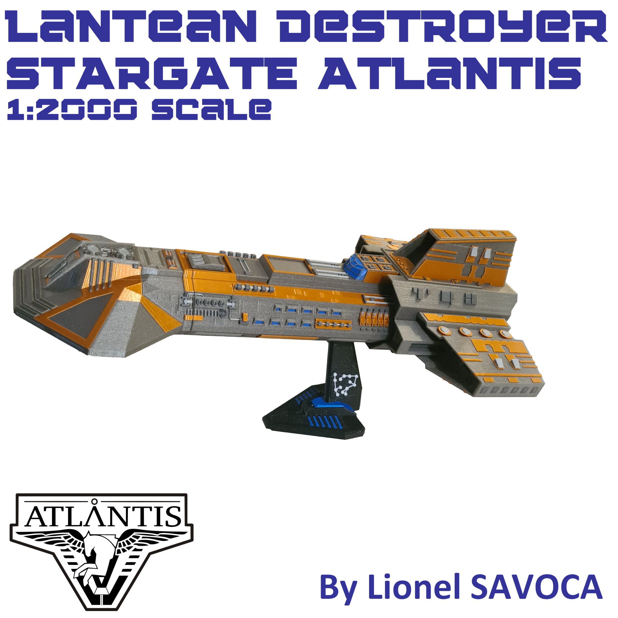 Khu trục hạm Lantean / Asuran tỉ lệ 1:2000