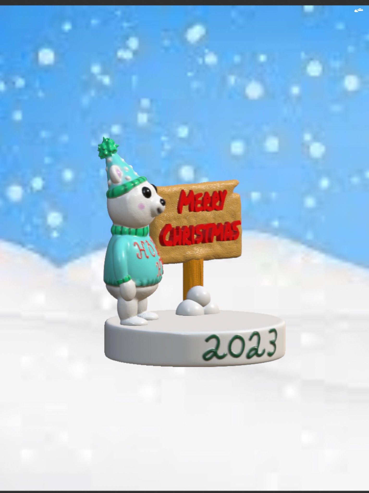 Gấu tuyết Giáng sinh cho mùa lễ hội