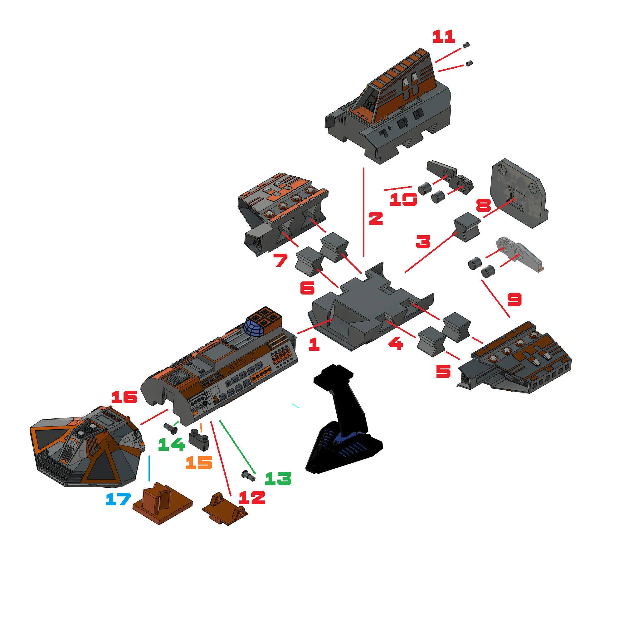 Khu trục hạm Lantean / Asuran tỉ lệ 1:2000