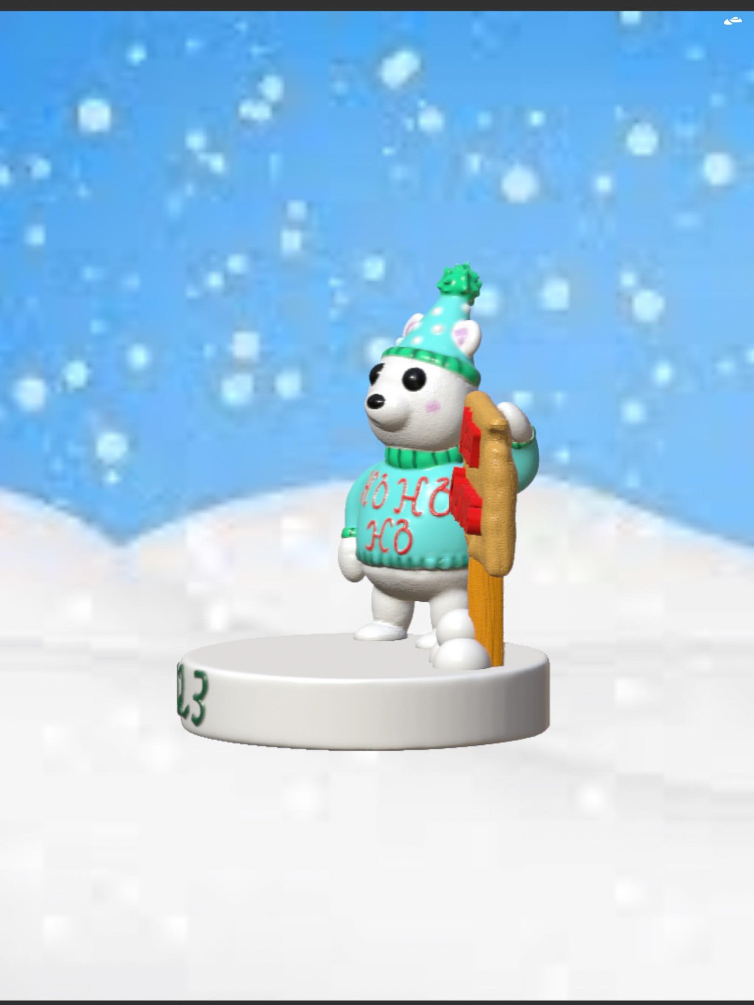 Gấu tuyết Giáng sinh cho mùa lễ hội