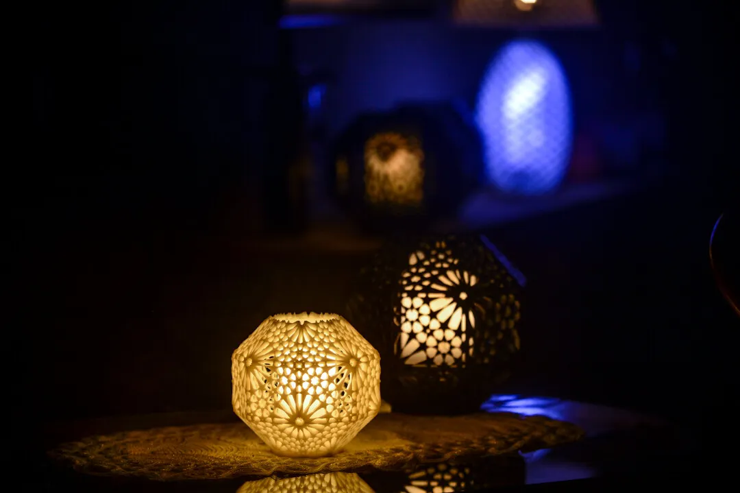 Đèn bàn Arabesque Alhambra Rosetta 14cm phong cách Andalusia