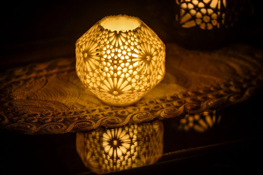 Đèn bàn Arabesque Alhambra Rosetta 14cm phong cách Andalusia