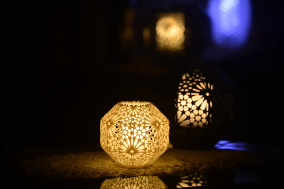 Đèn bàn Arabesque Alhambra Rosetta 14cm phong cách Andalusia