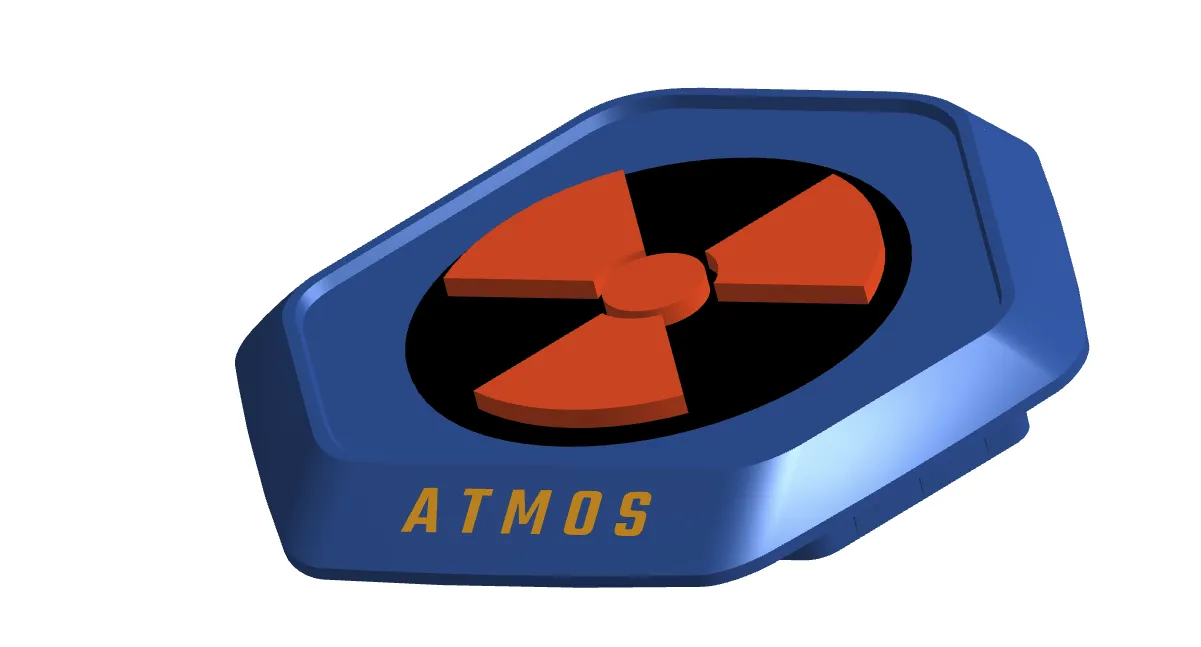 Nắp MasterLiquid ATMOS với biểu tượng bức xạ