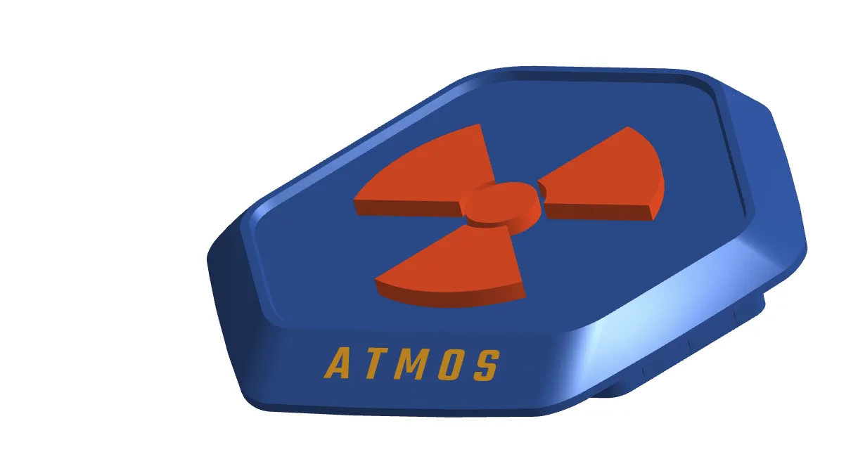 Nắp MasterLiquid ATMOS với biểu tượng bức xạ