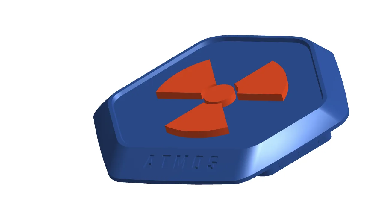 Nắp MasterLiquid ATMOS với biểu tượng bức xạ