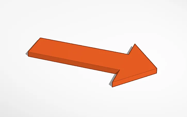 Mũi tên đơn giản cho việc in 3D và tùy chỉnh