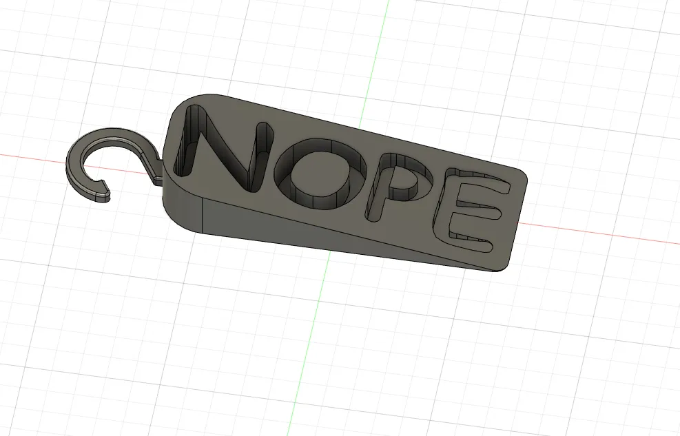 Cái chặn cửa NOPE với móc treo tiện lợi