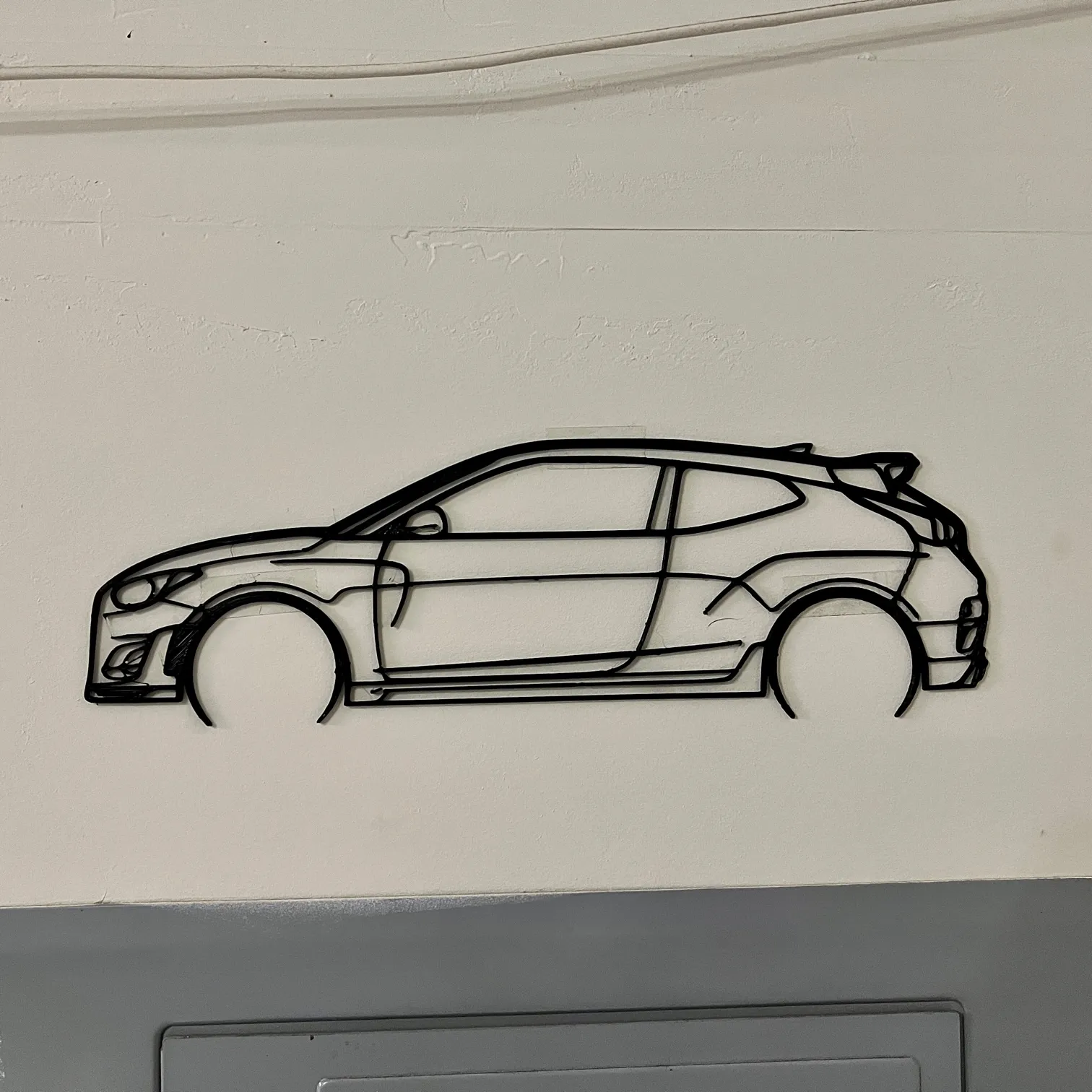 Silhouette đơn giản của Hyundai Veloster N