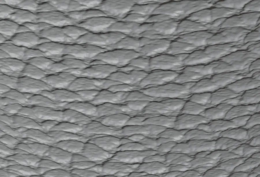 Con lăn tạo họa tiết da thật cho đất sét