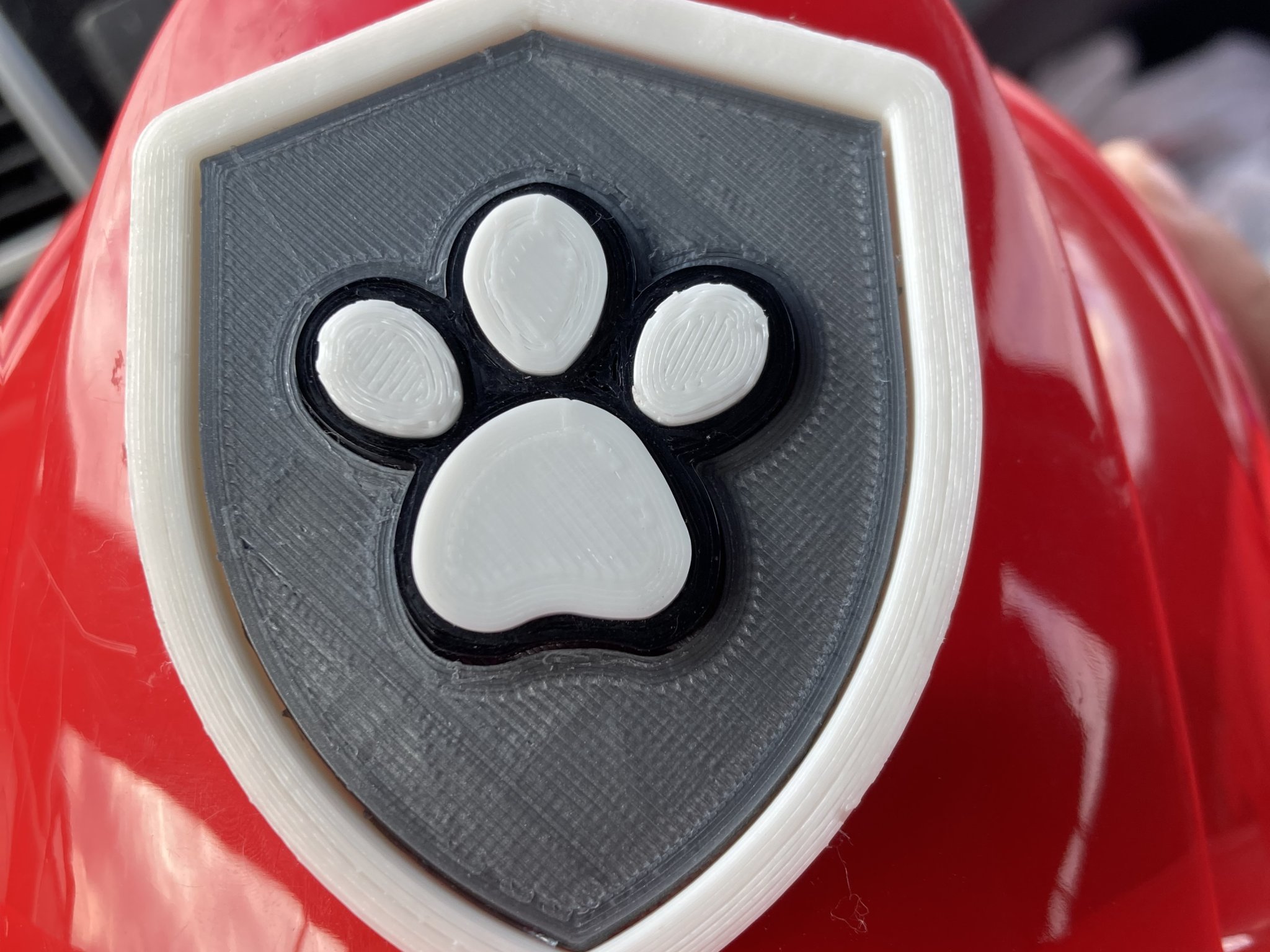 Biểu tượng Paw Patrol cho mũ lính cứu hỏa của Marshall