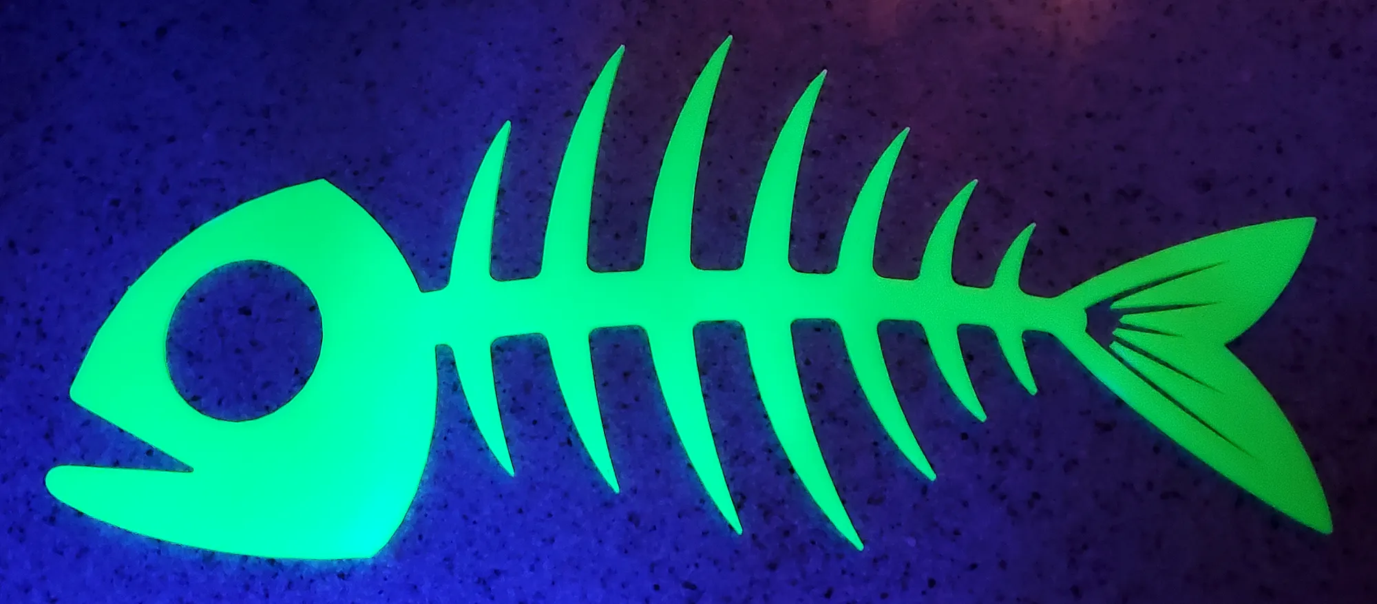 Cá xương màu vàng phát quang cho tiệc Halloween