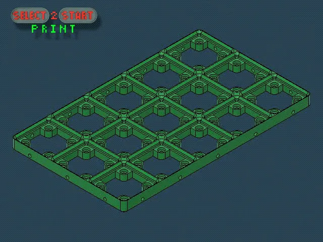 Giá đỡ tổ chức 5x3 cho bàn làm việc Gridfinity