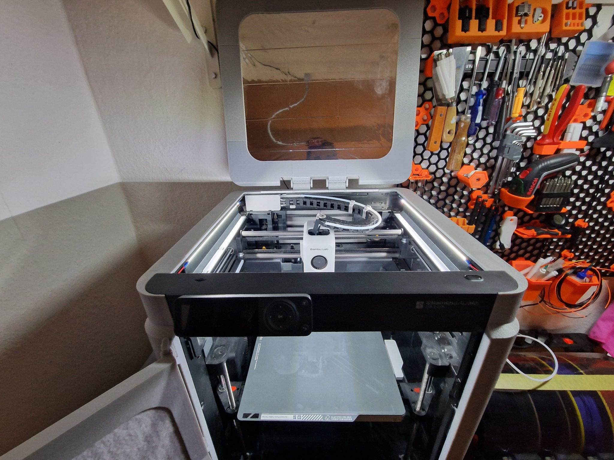 Giá đỡ LED ba mặt cho Bambu P1P/P1S tối đa 12mm