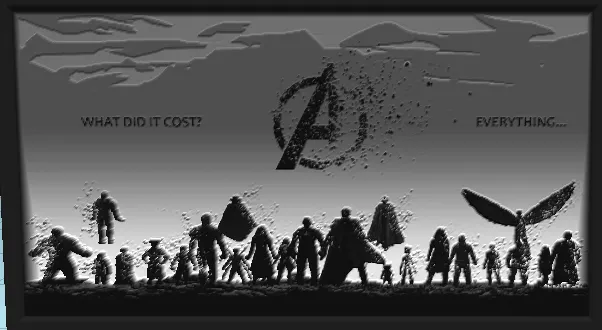 Mô hình lithophane Avengers Endgame độc đáo