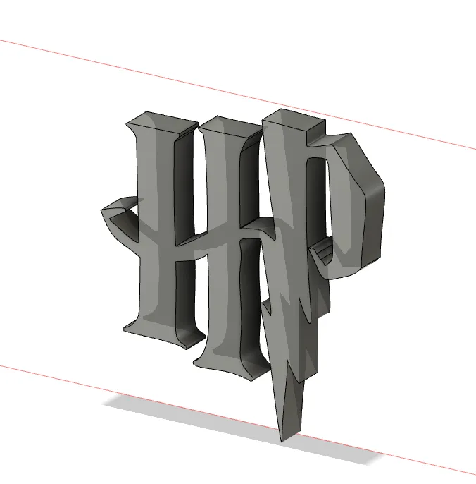 Biểu tượng Harry Potter thiết kế 3D độc đáo