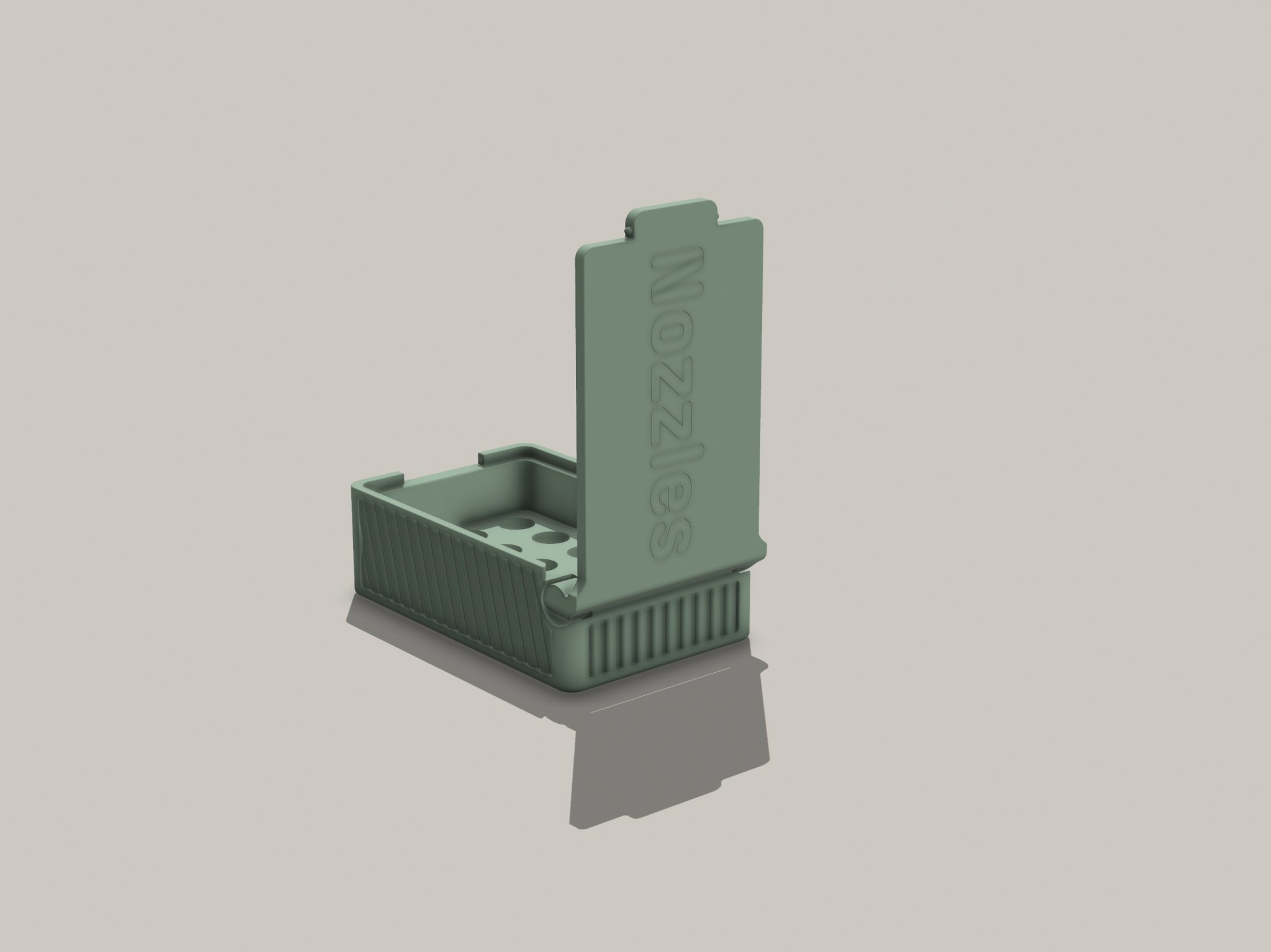 Hộp chứa vòi phun nhỏ gọn với nắp khóa snap-lock